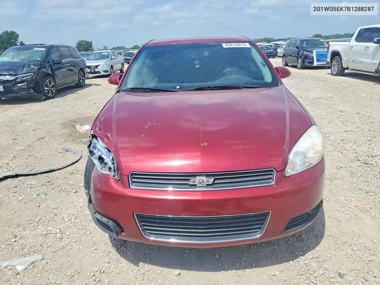 2011 Chevrolet Impala Lt VIN: 2G1WG5EK7B1288287 Lot: 85614015
