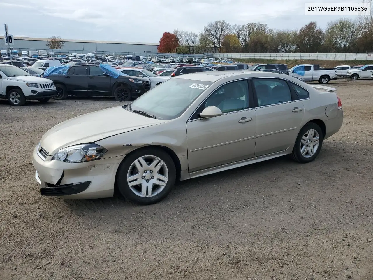 2G1WG5EK9B1105536 2011 Chevrolet Impala Lt