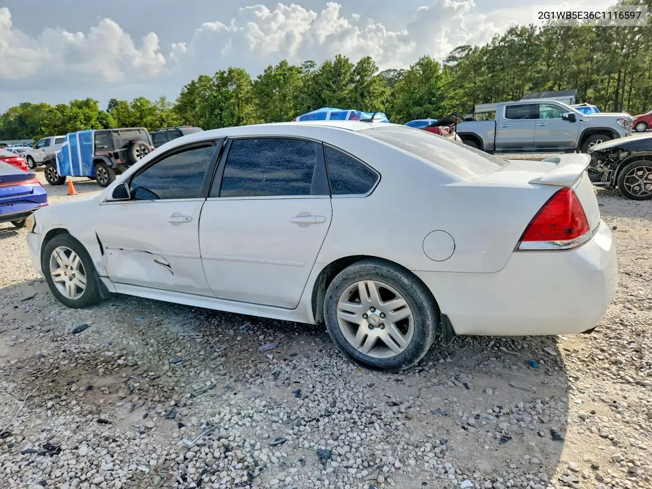 2012 Chevrolet Impala Lt VIN: 2G1WB5E36C1116597 Lot: 60314806
