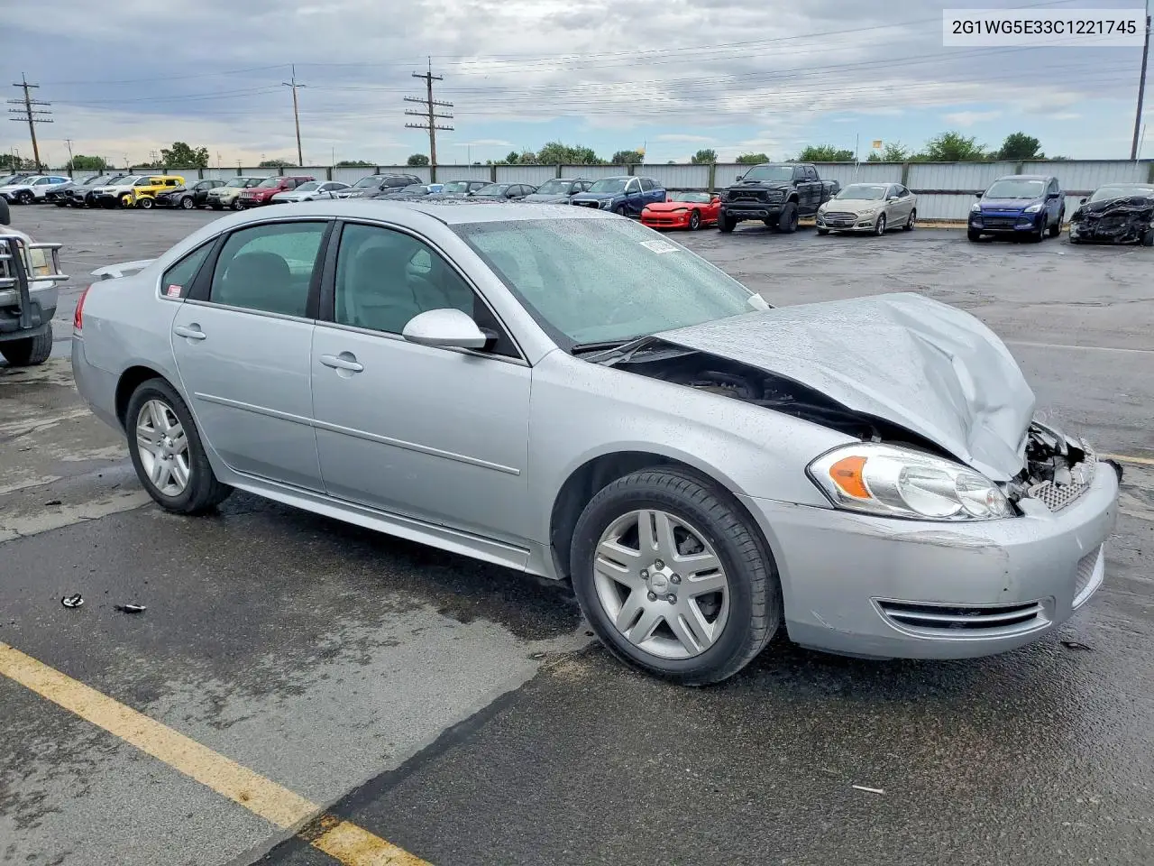 2012 Chevrolet Impala Lt VIN: 2G1WG5E33C1221745 Lot: 61027096