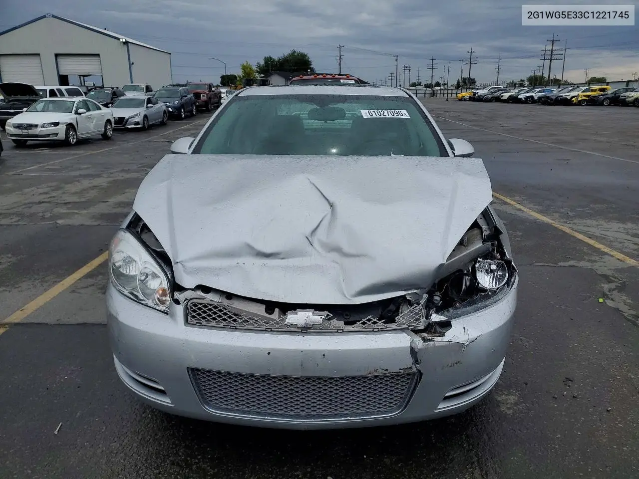 2012 Chevrolet Impala Lt VIN: 2G1WG5E33C1221745 Lot: 61027096