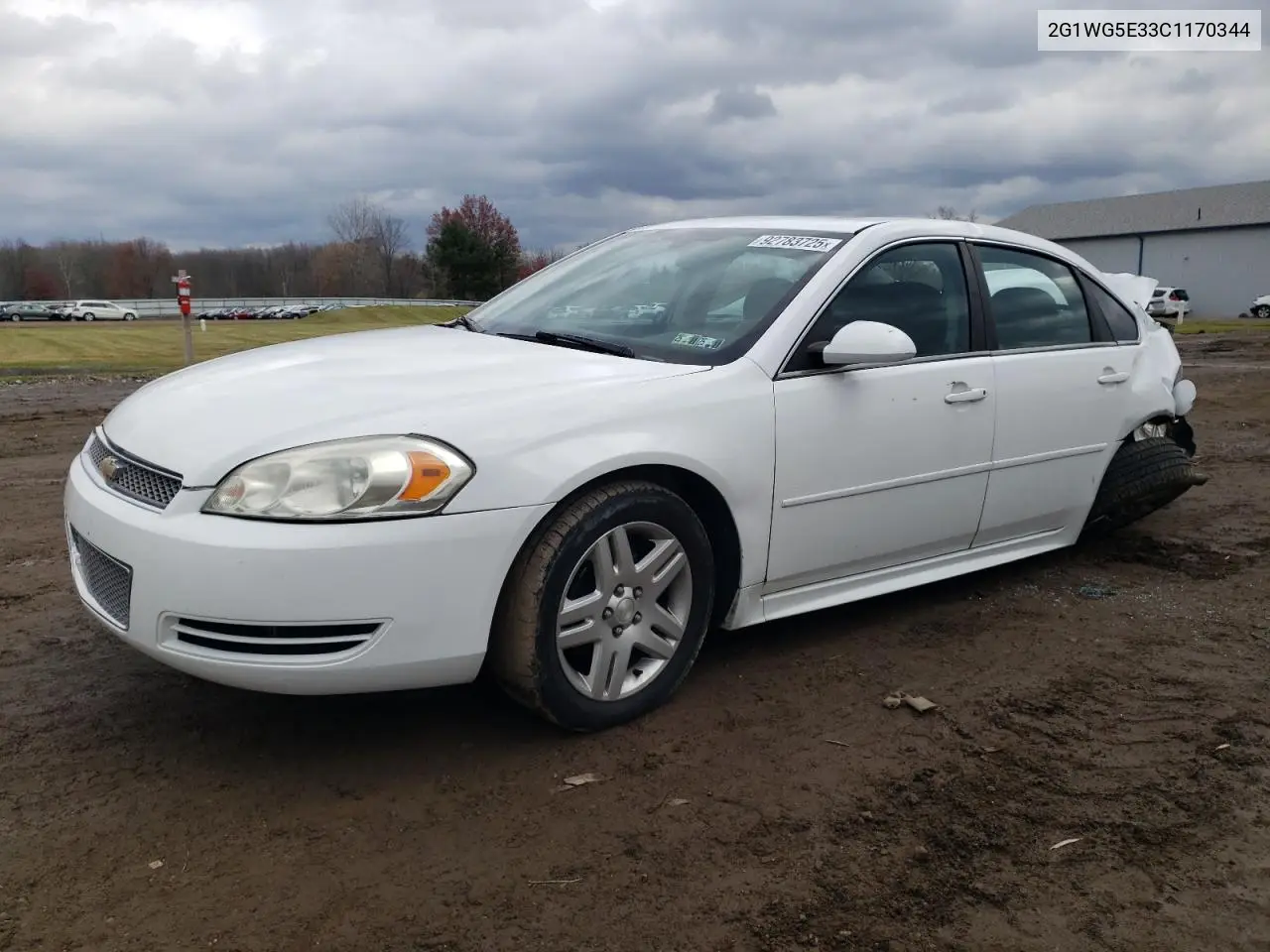 2G1WG5E33C1170344 2012 Chevrolet Impala Lt