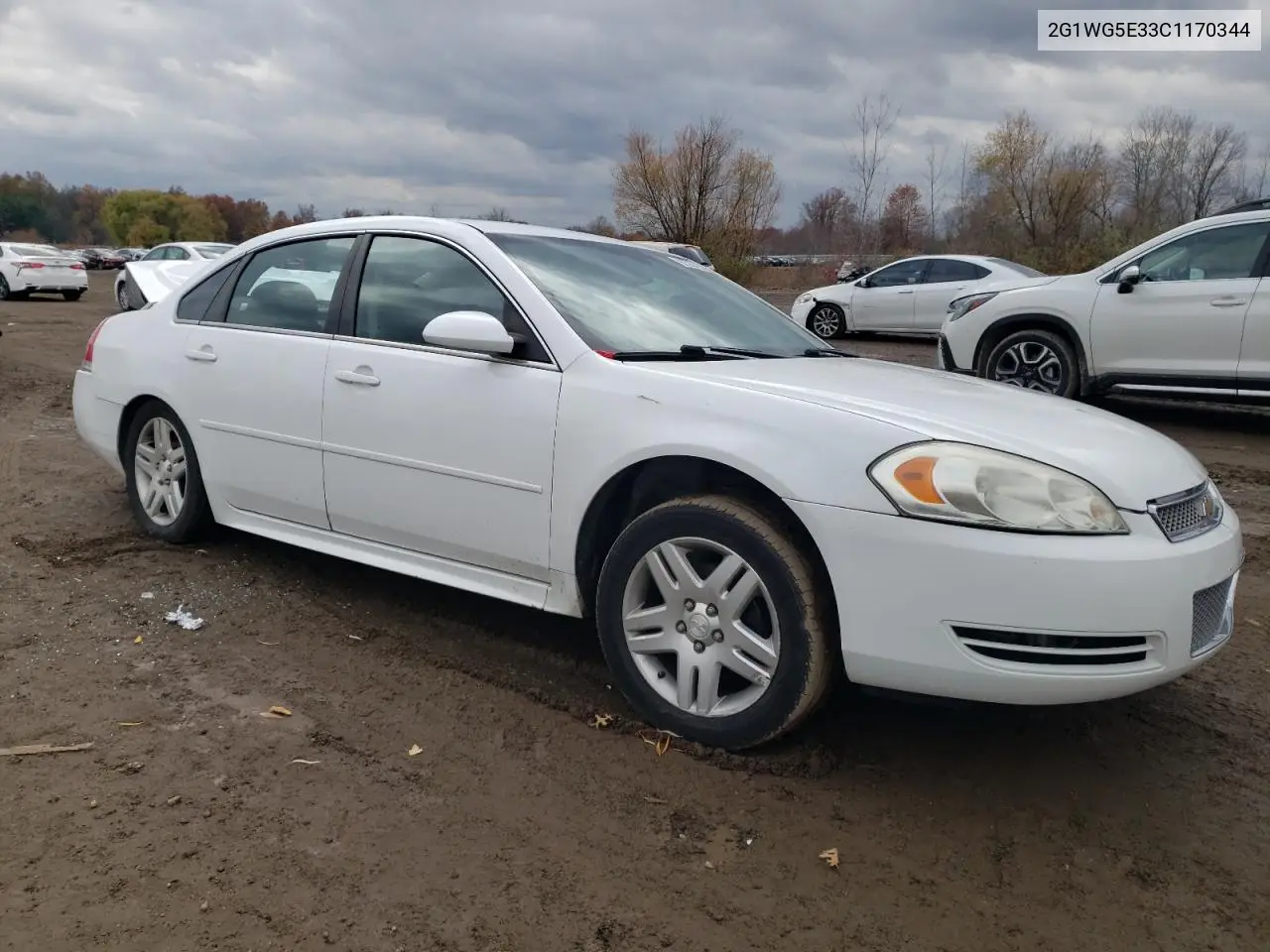 2G1WG5E33C1170344 2012 Chevrolet Impala Lt