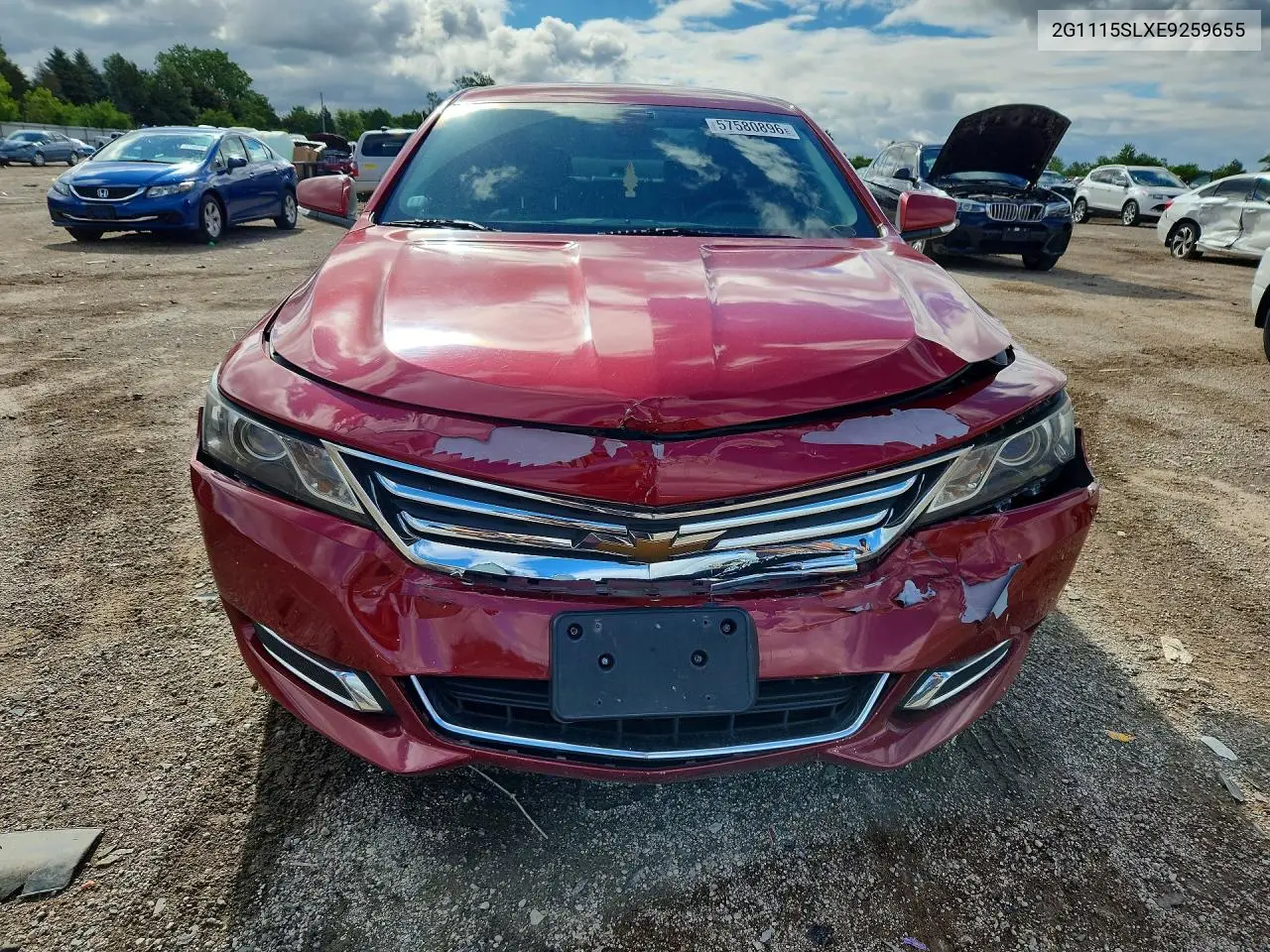 2014 Chevrolet Impala Lt VIN: 2G1115SLXE9259655 Lot: 57580896