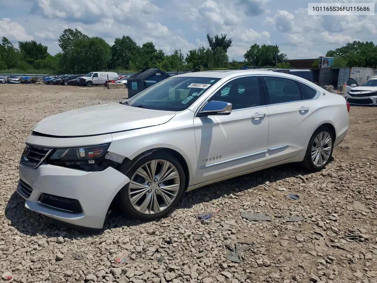 2015 Chevrolet Impala Ltz VIN: 1G1165S36FU115686 Lot: 59633716