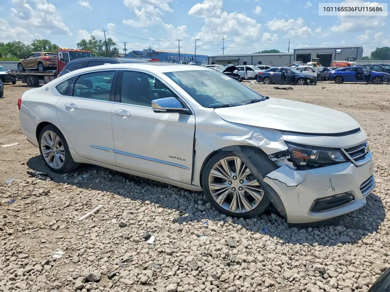 2015 Chevrolet Impala Ltz VIN: 1G1165S36FU115686 Lot: 59633716