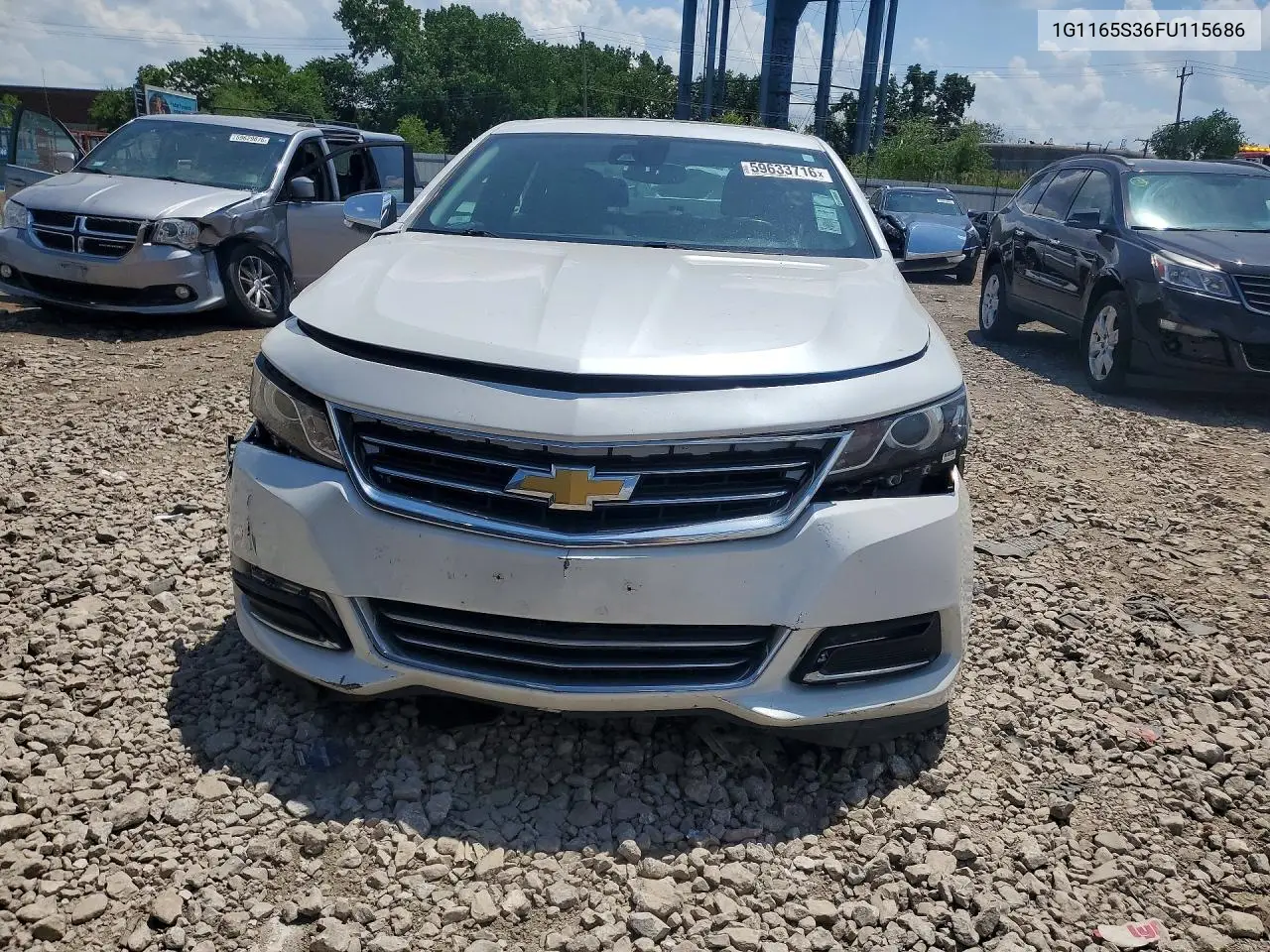 2015 Chevrolet Impala Ltz VIN: 1G1165S36FU115686 Lot: 59633716
