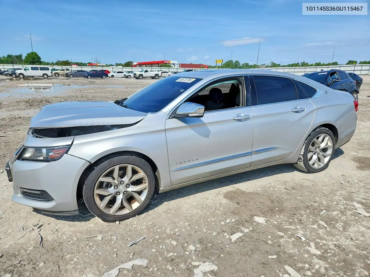 2016 Chevrolet Impala Ltz VIN: 1G1145S36GU115467 Lot: 56573796
