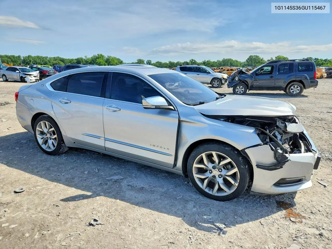 2016 Chevrolet Impala Ltz VIN: 1G1145S36GU115467 Lot: 56573796