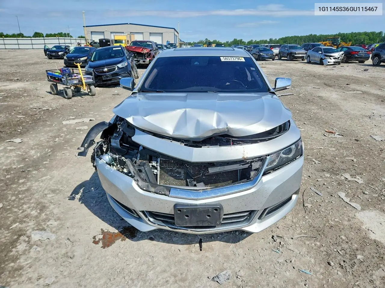 2016 Chevrolet Impala Ltz VIN: 1G1145S36GU115467 Lot: 56573796