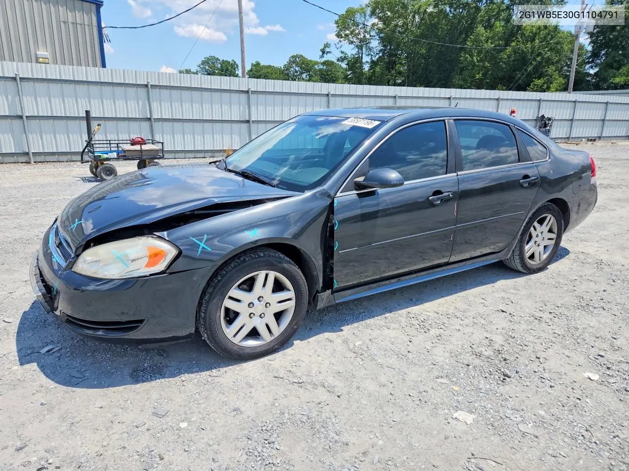 2016 Chevrolet Impala Limited Lt VIN: 2G1WB5E30G1104791 Lot: 58581196
