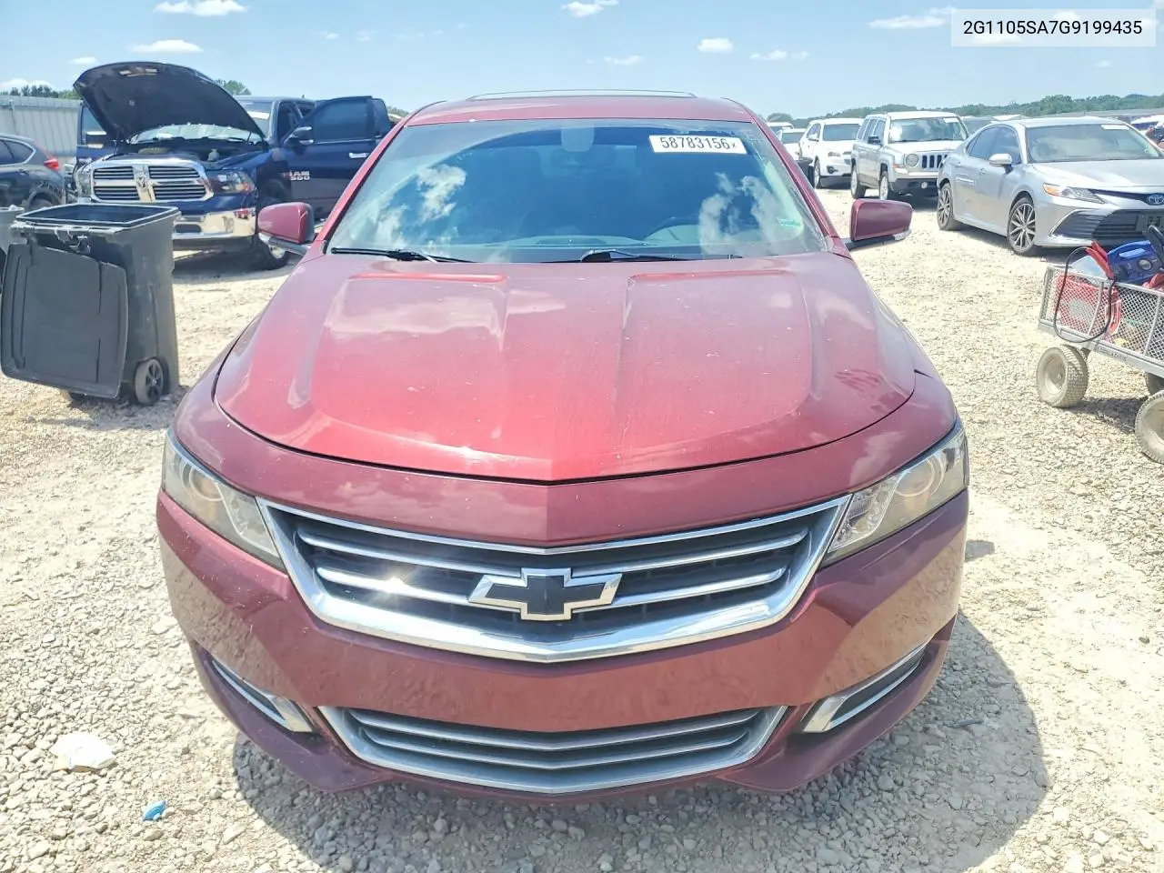 2016 Chevrolet Impala Lt VIN: 2G1105SA7G9199435 Lot: 58783156