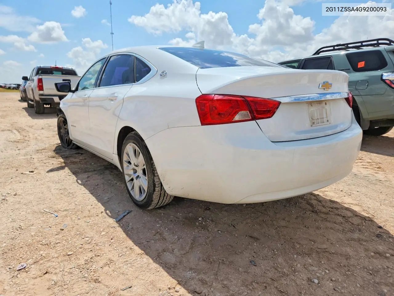 2016 Chevrolet Impala Ls VIN: 2G11Z5SA4G9200093 Lot: 60983336