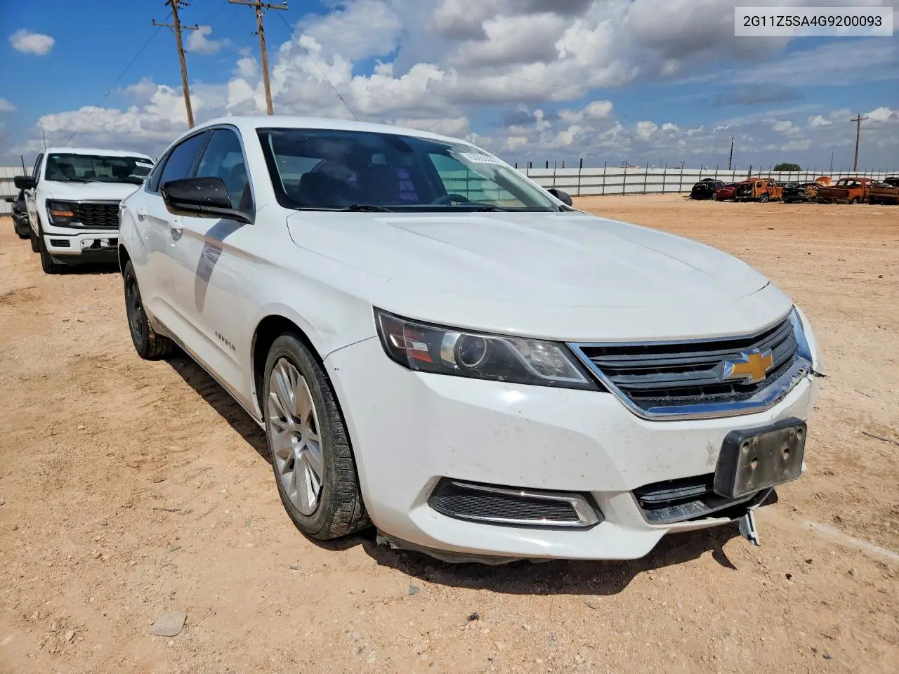 2016 Chevrolet Impala Ls VIN: 2G11Z5SA4G9200093 Lot: 60983336