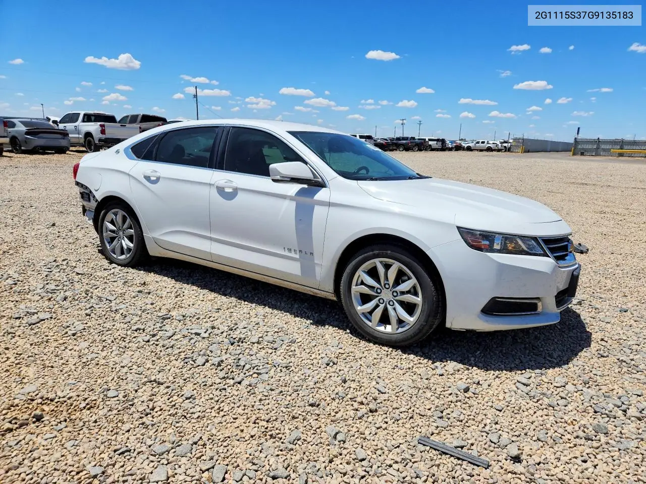 2G1115S37G9135183 2016 Chevrolet Impala Lt
