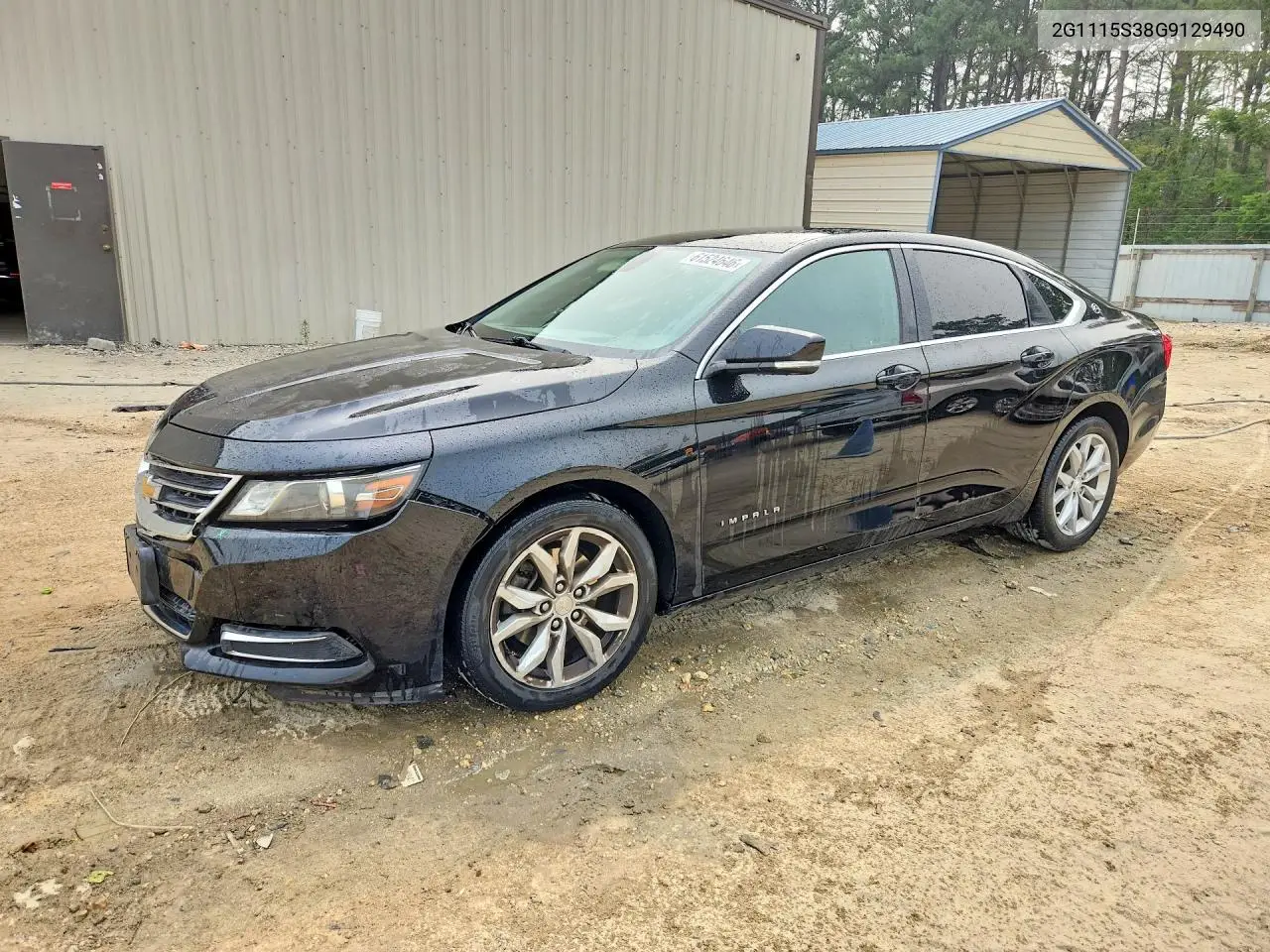 2016 Chevrolet Impala Lt VIN: 2G1115S38G9129490 Lot: 61524646
