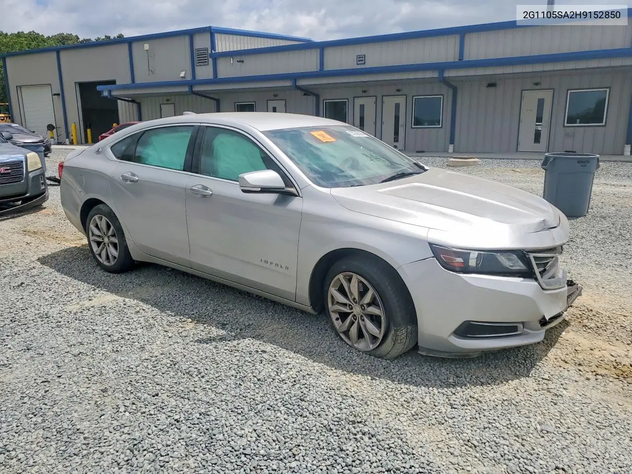 2017 Chevrolet Impala Lt VIN: 2G1105SA2H9152850 Lot: 57009526