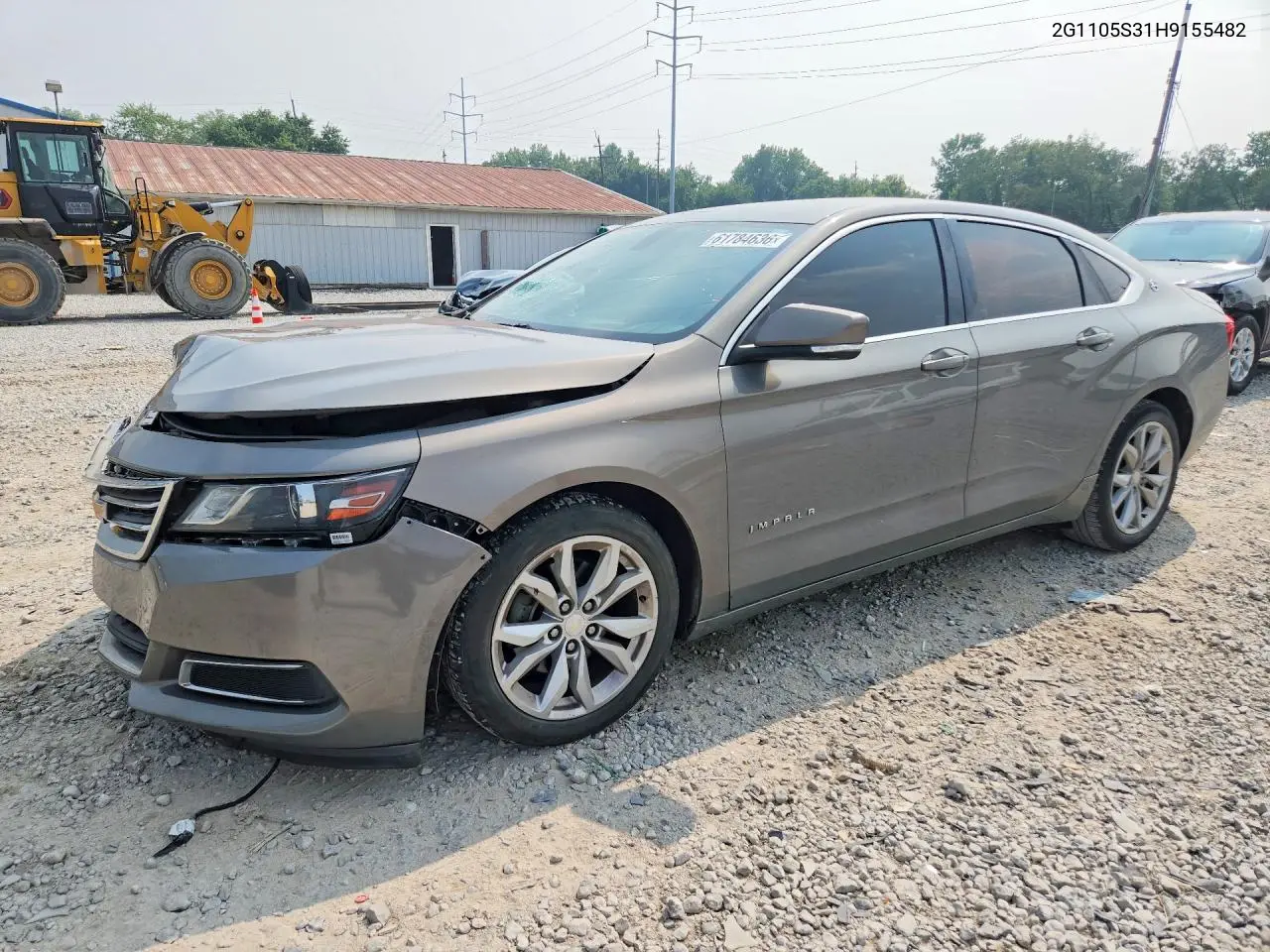 2017 Chevrolet Impala Lt VIN: 2G1105S31H9155482 Lot: 61784636