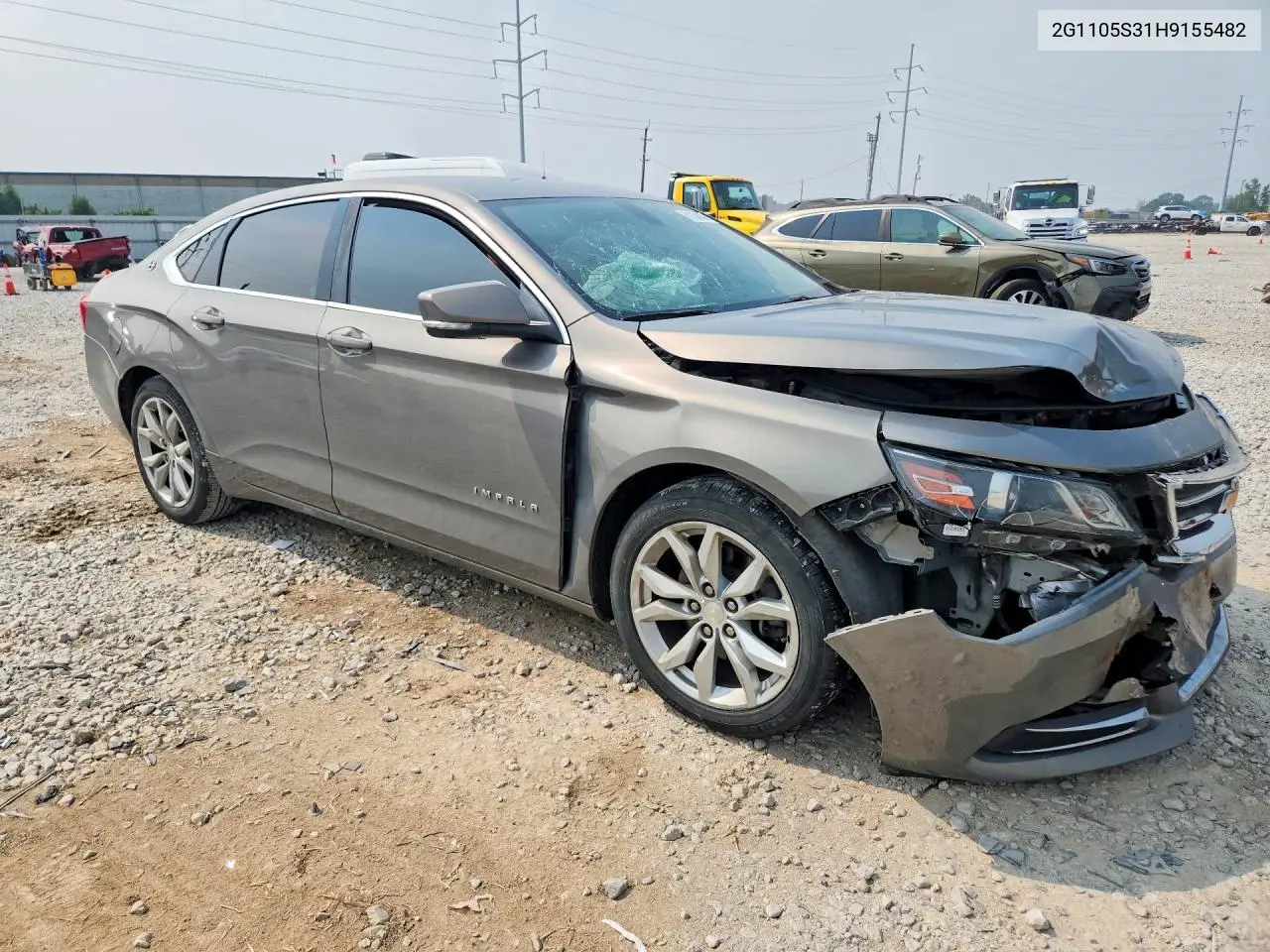 2017 Chevrolet Impala Lt VIN: 2G1105S31H9155482 Lot: 61784636