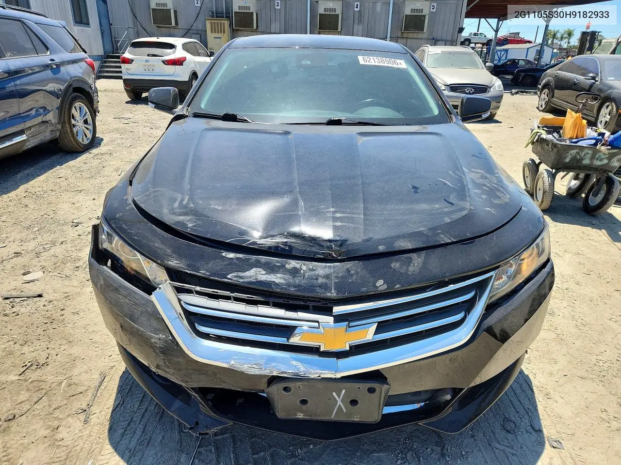 2017 Chevrolet Impala Lt VIN: 2G1105S30H9182933 Lot: 62138906