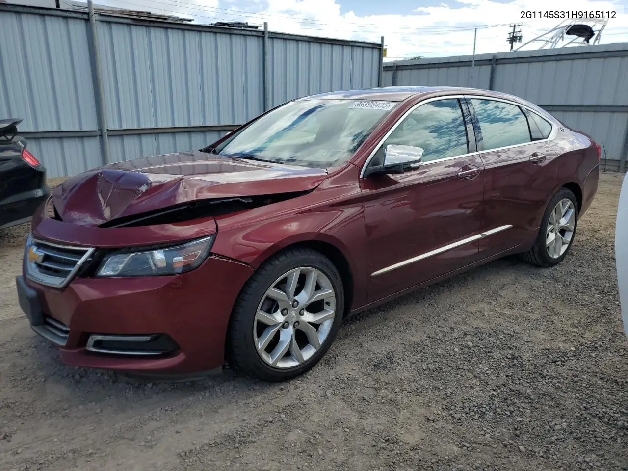 2G1145S31H9165112 2017 Chevrolet Impala Premier