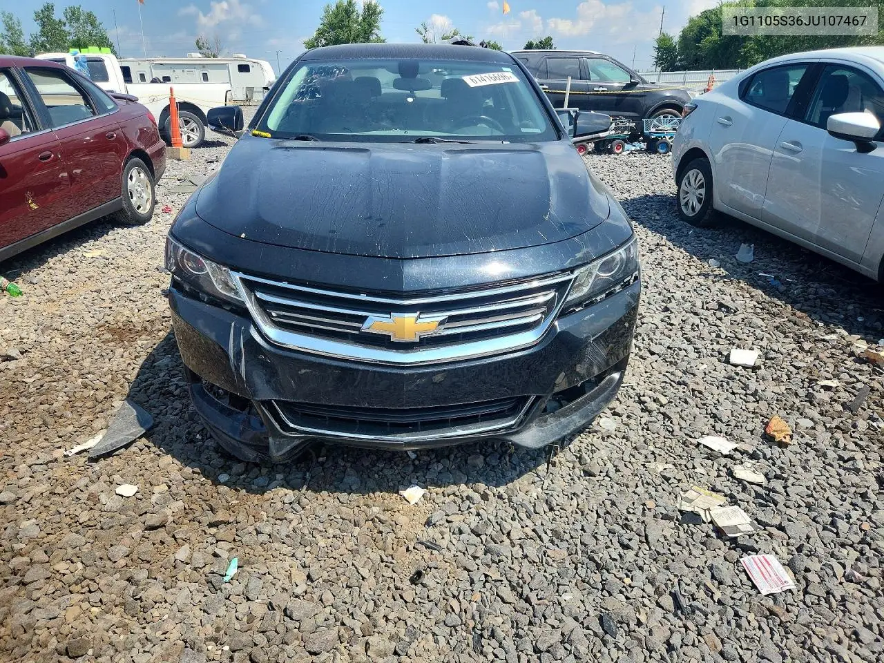 2018 Chevrolet Impala Lt VIN: 1G1105S36JU107467 Lot: 61416696