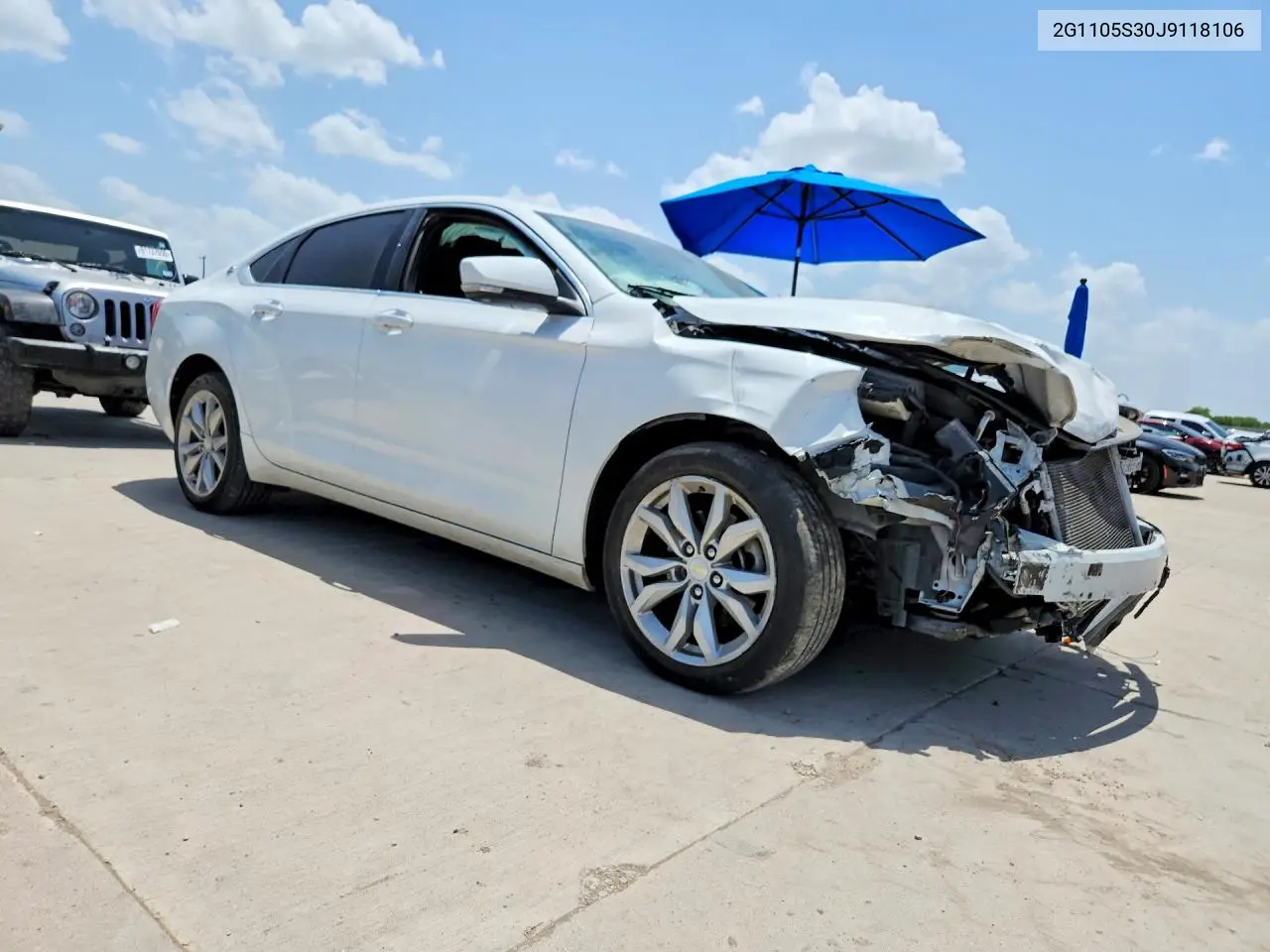 2018 Chevrolet Impala Lt VIN: 2G1105S30J9118106 Lot: 61689716