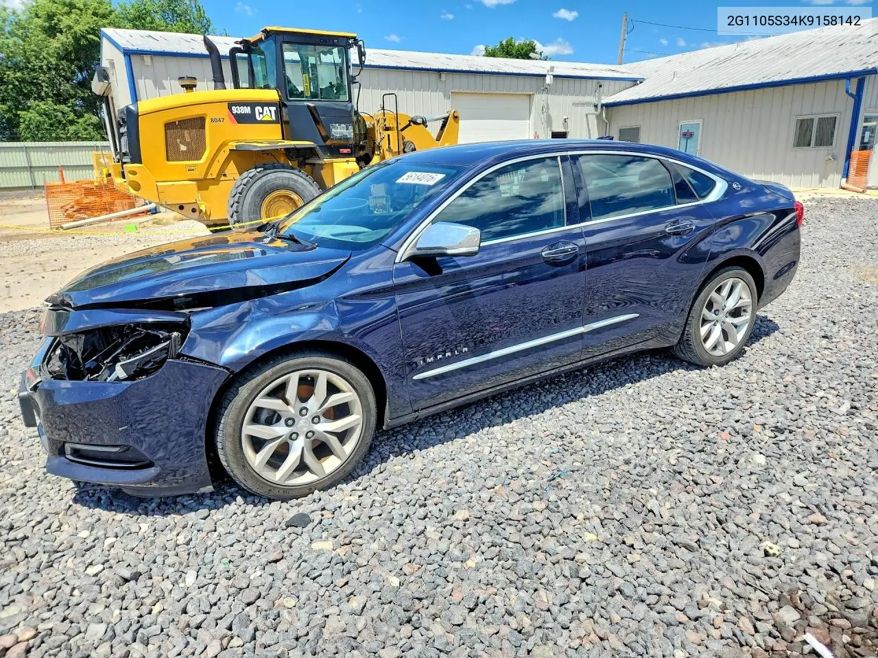 2019 Chevrolet Impala Premier VIN: 2G1105S34K9158142 Lot: 56184016