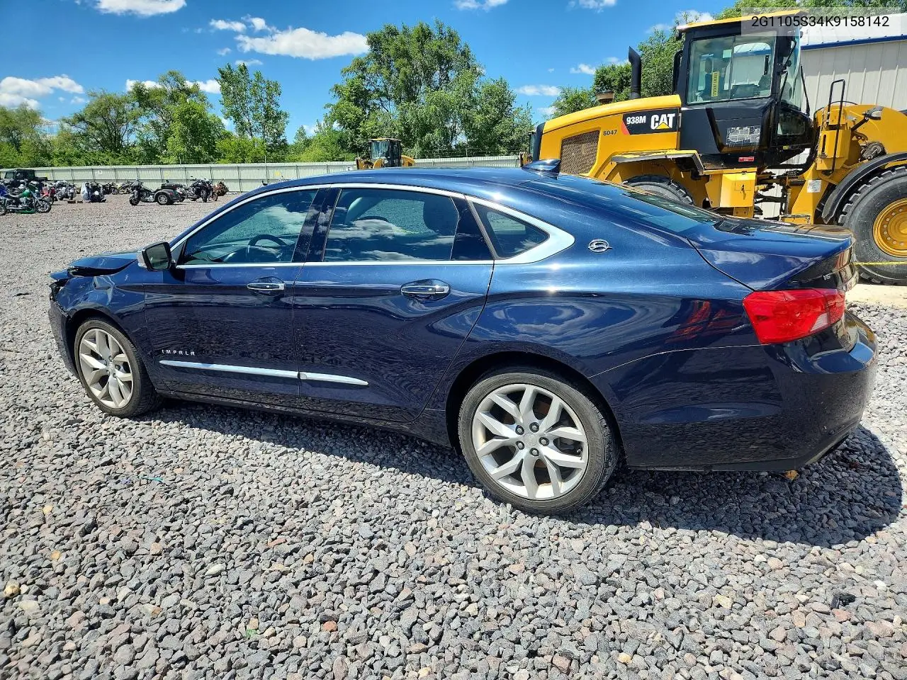 2019 Chevrolet Impala Premier VIN: 2G1105S34K9158142 Lot: 56184016