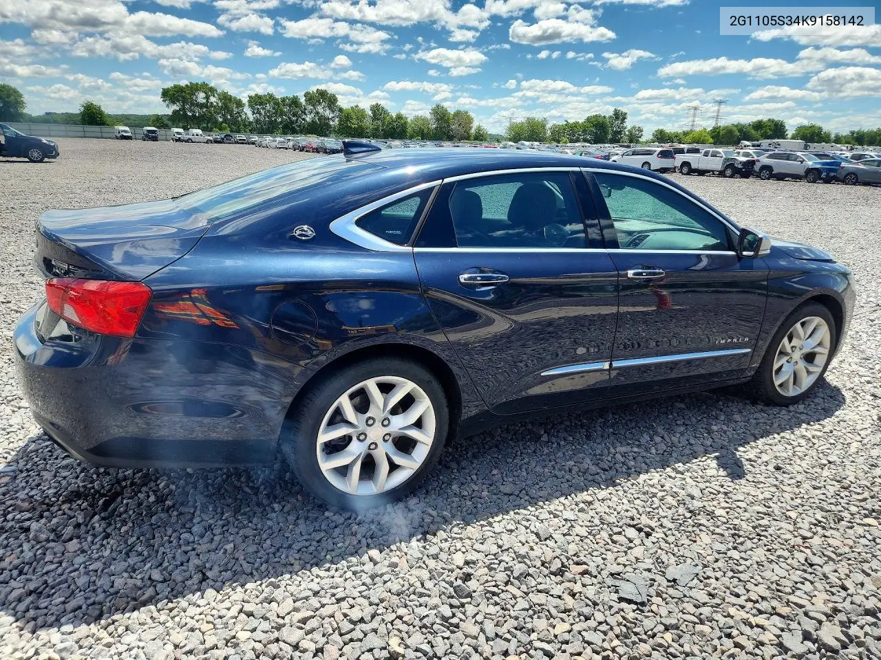 2019 Chevrolet Impala Premier VIN: 2G1105S34K9158142 Lot: 56184016