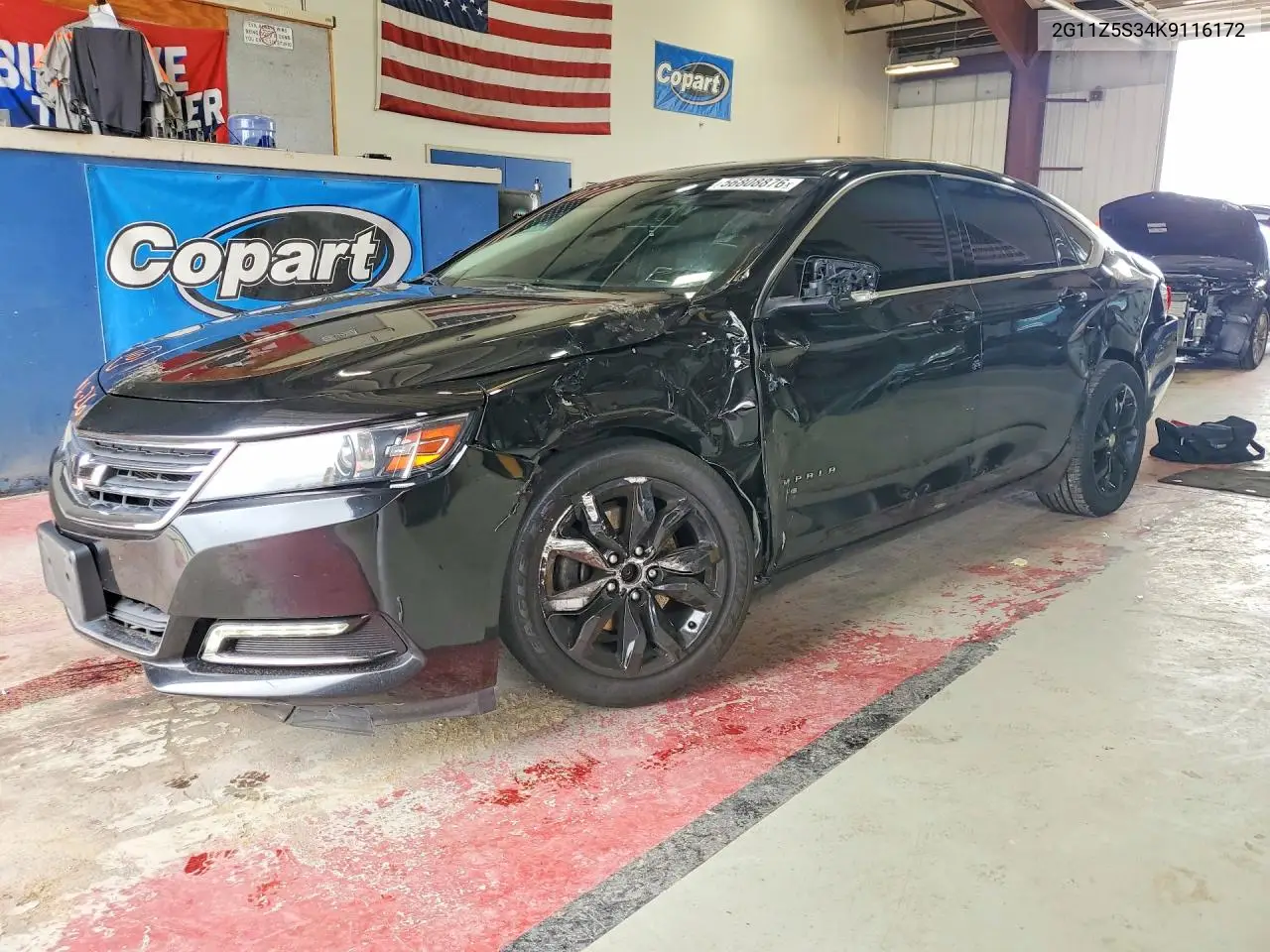 2019 Chevrolet Impala Lt VIN: 2G11Z5S34K9116172 Lot: 56808876