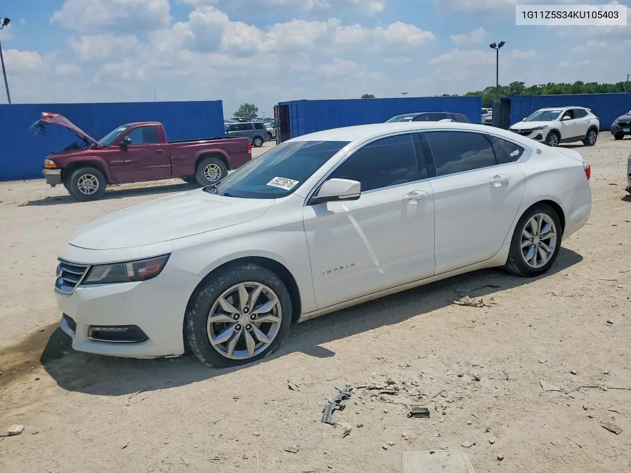 2019 Chevrolet Impala Lt VIN: 1G11Z5S34KU105403 Lot: 59228616