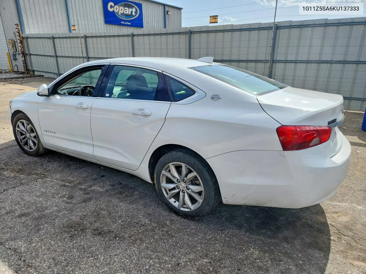 2019 Chevrolet Impala Lt VIN: 1G11Z5SA6KU137333 Lot: 61573406