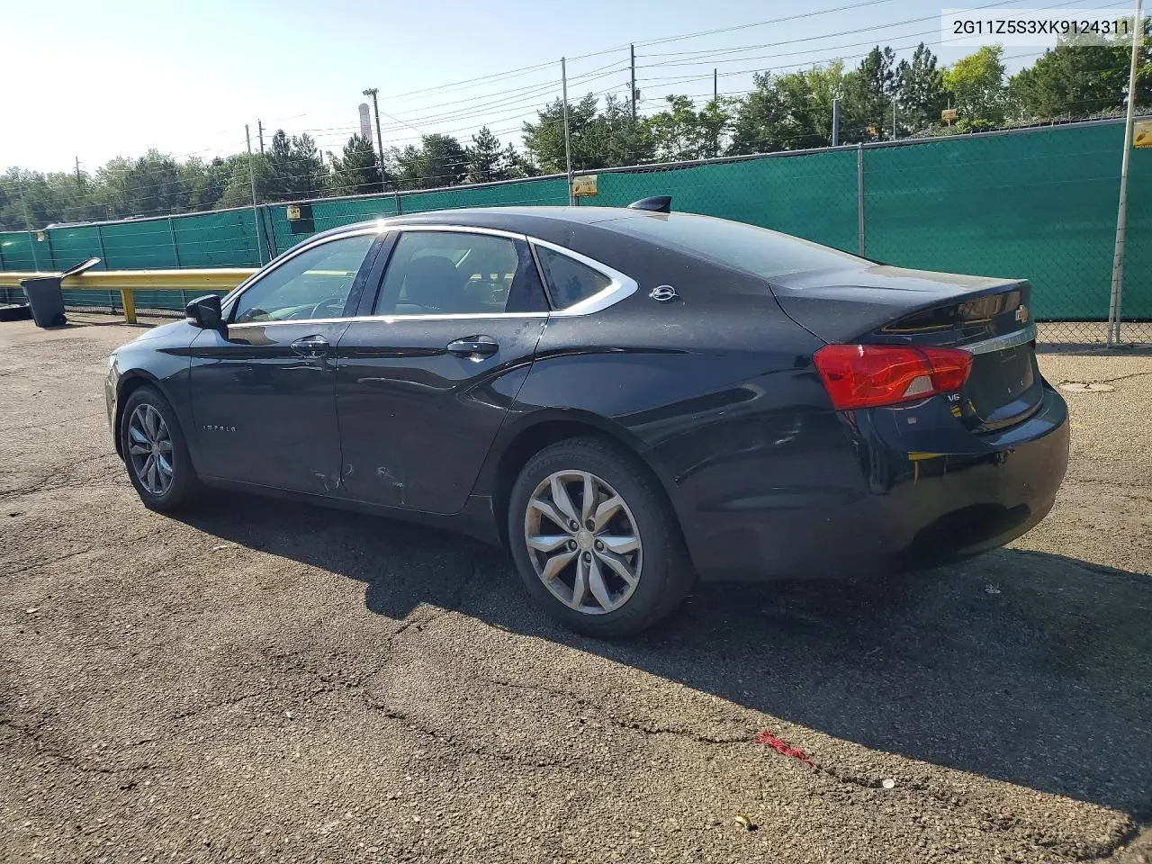 2019 Chevrolet Impala Lt VIN: 2G11Z5S3XK9124311 Lot: 62094046