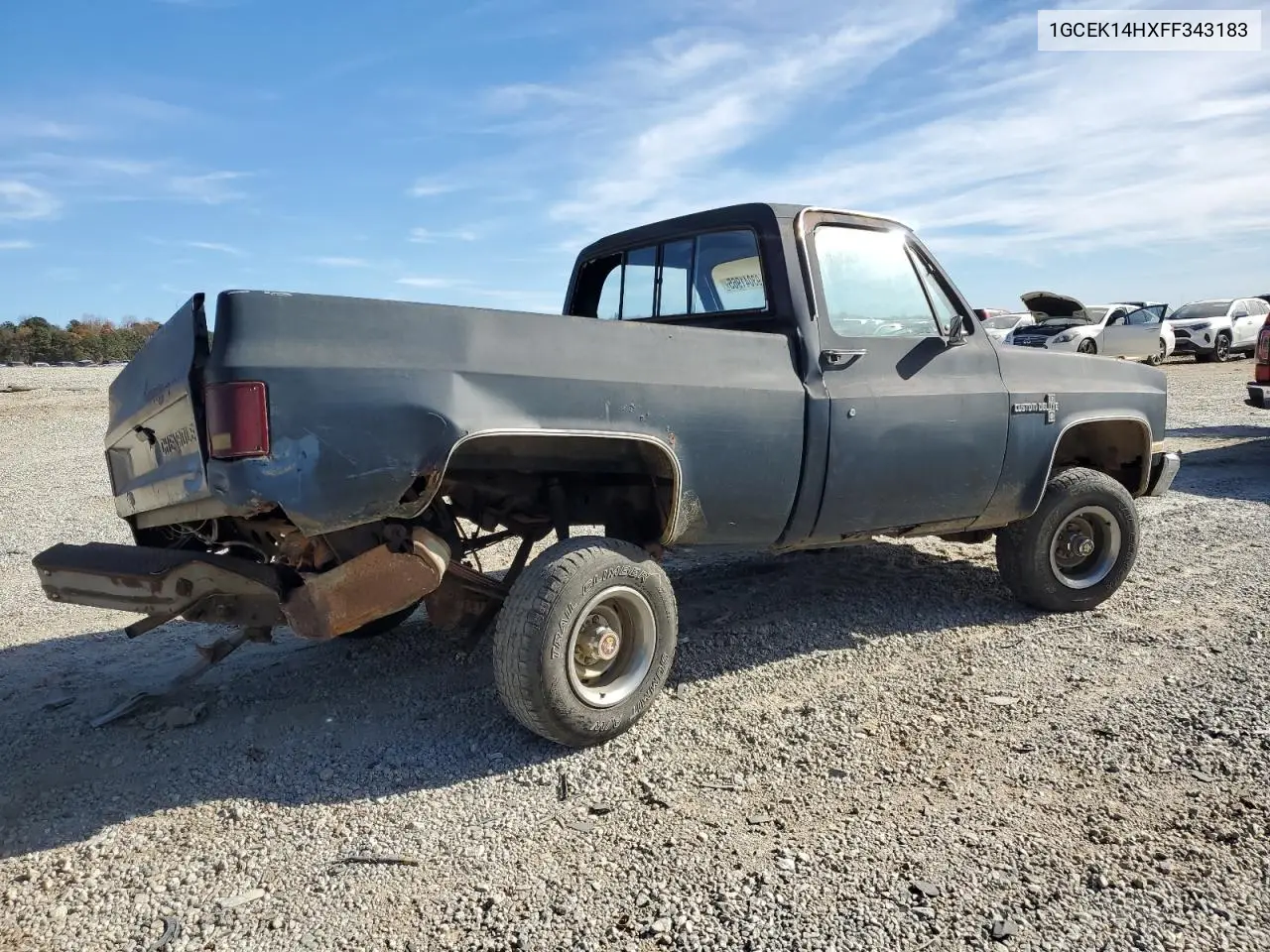 1985 Chevrolet K10 VIN: 1GCEK14HXFF343183 Lot: 93041965