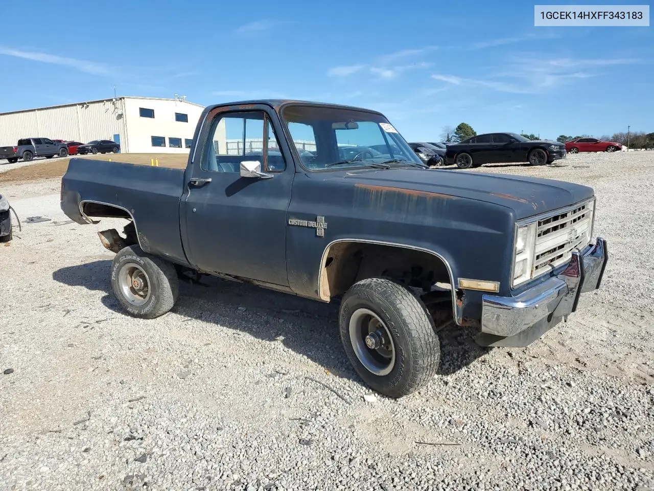 1985 Chevrolet K10 VIN: 1GCEK14HXFF343183 Lot: 93041965