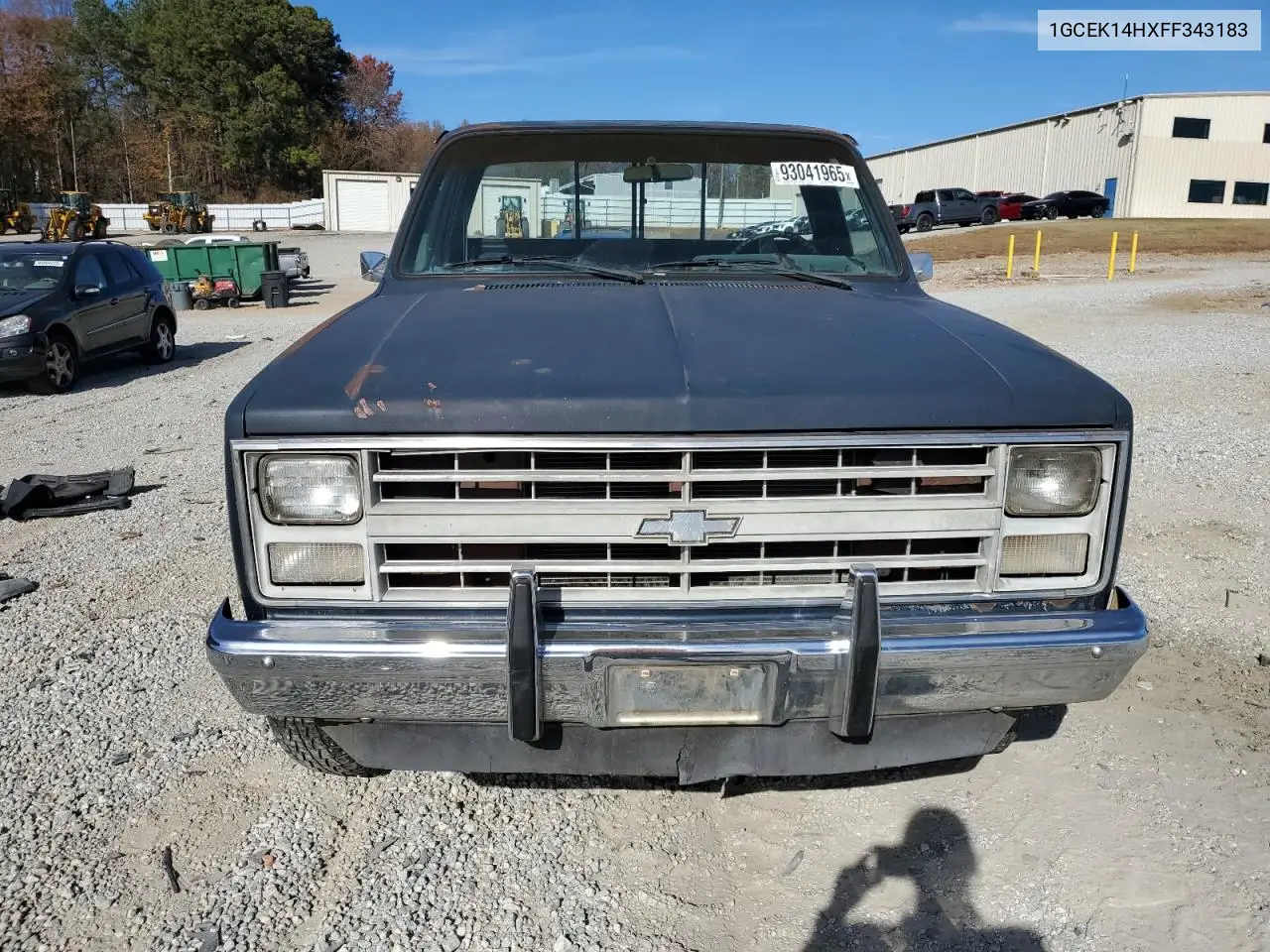 1985 Chevrolet K10 VIN: 1GCEK14HXFF343183 Lot: 93041965