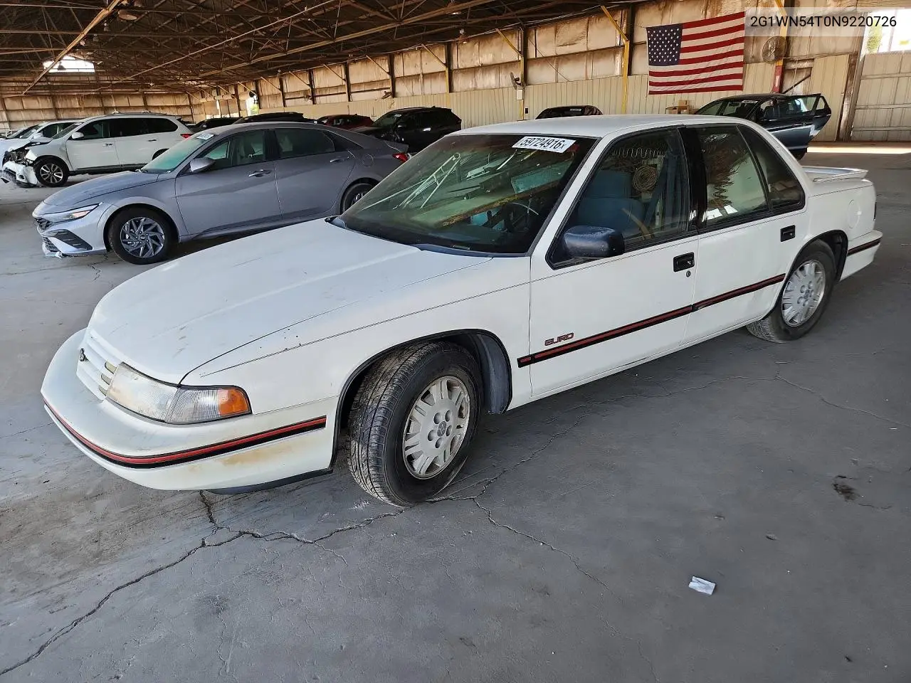 1992 Chevrolet Lumina Euro VIN: 2G1WN54T0N9220726 Lot: 59724916
