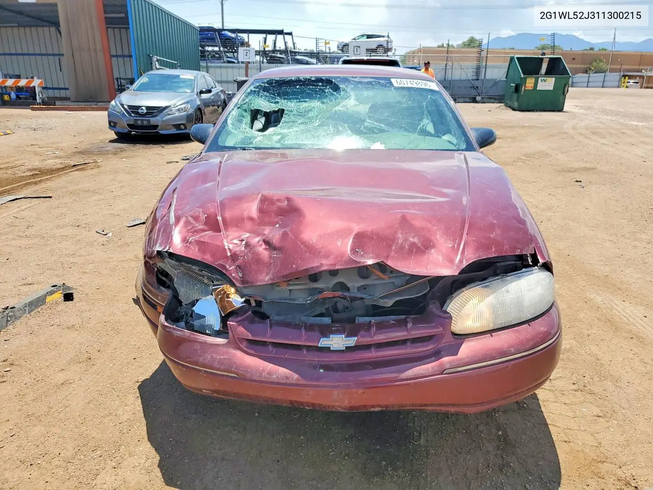 2001 Chevrolet Lumina VIN: 2G1WL52J311300215 Lot: 60749896
