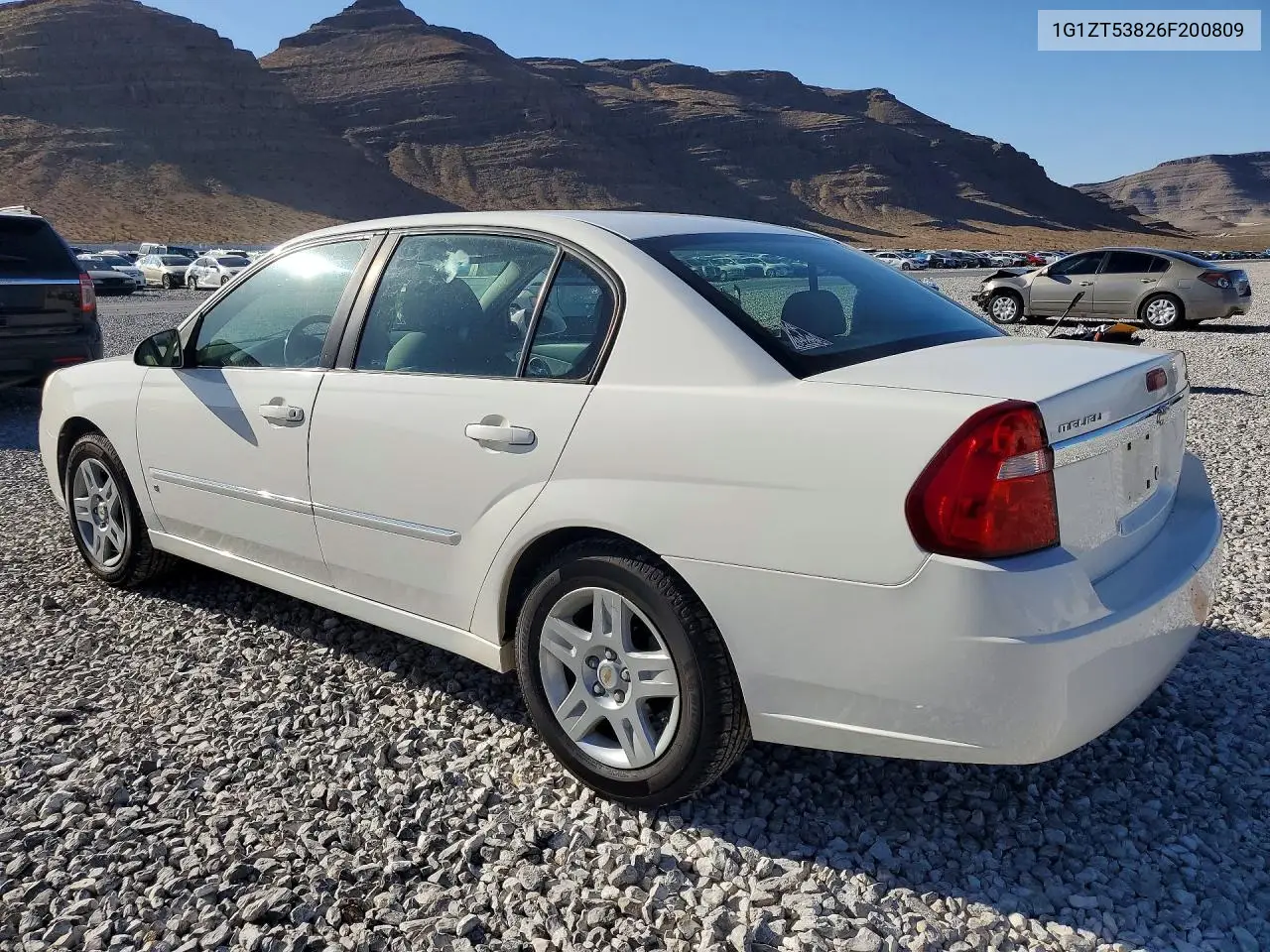 2006 Chevrolet Malibu Lt VIN: 1G1ZT53826F200809 Lot: 54578186