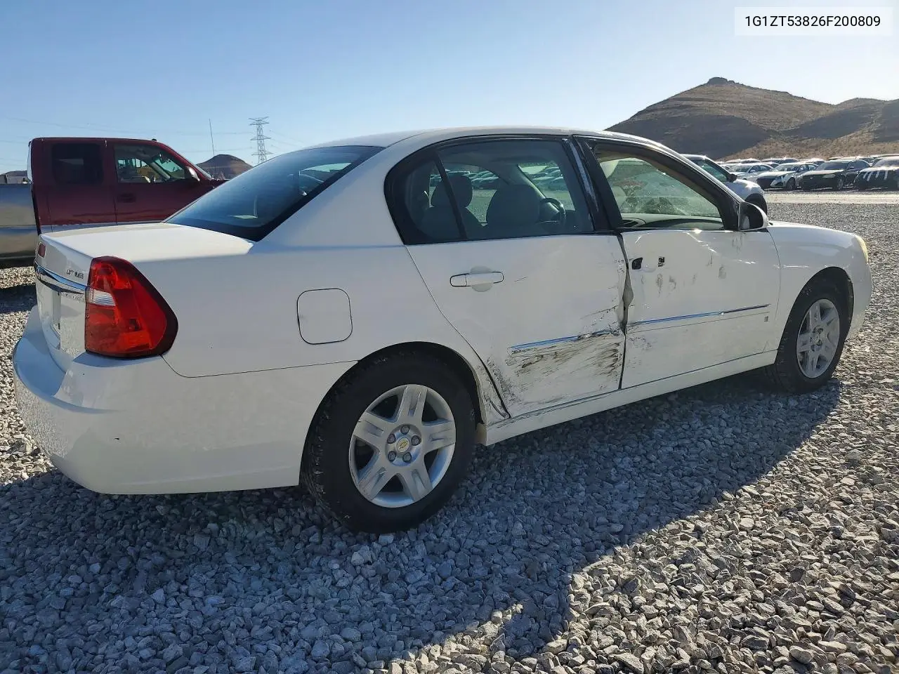 2006 Chevrolet Malibu Lt VIN: 1G1ZT53826F200809 Lot: 54578186