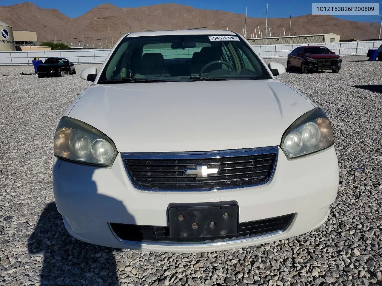 2006 Chevrolet Malibu Lt VIN: 1G1ZT53826F200809 Lot: 54578186