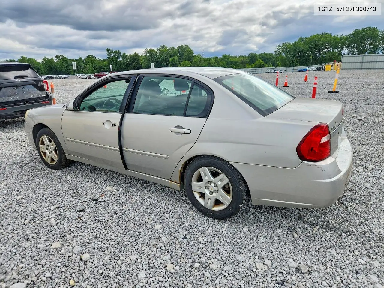 2007 Chevrolet Malibu Lt VIN: 1G1ZT57F27F300743 Lot: 62296956