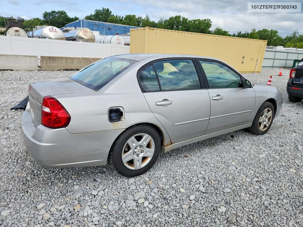 2007 Chevrolet Malibu Lt VIN: 1G1ZT57F27F300743 Lot: 62296956