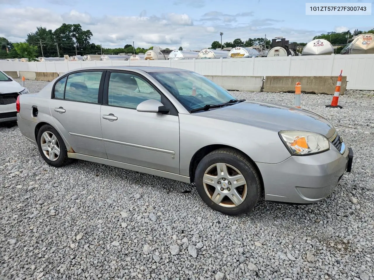 2007 Chevrolet Malibu Lt VIN: 1G1ZT57F27F300743 Lot: 62296956