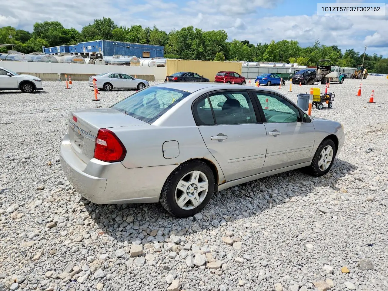 2007 Chevrolet Malibu Lt VIN: 1G1ZT57F37F302162 Lot: 62297206