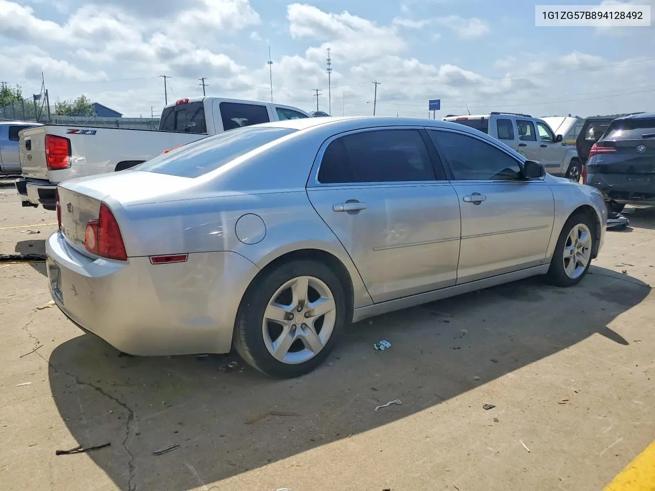 2009 Chevrolet Malibu Ls VIN: 1G1ZG57B894128492 Lot: 61562126