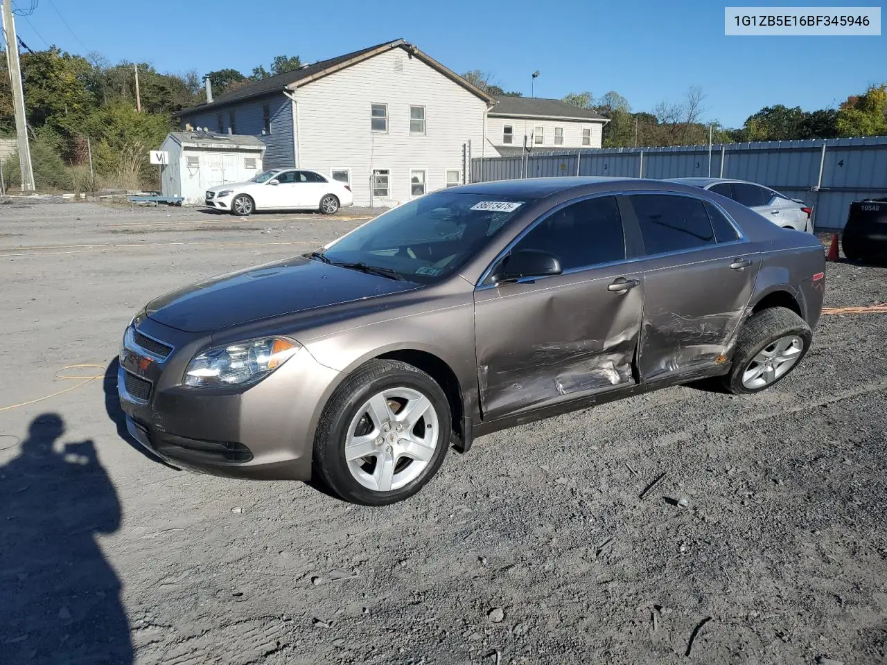 1G1ZB5E16BF345946 2011 Chevrolet Malibu Ls