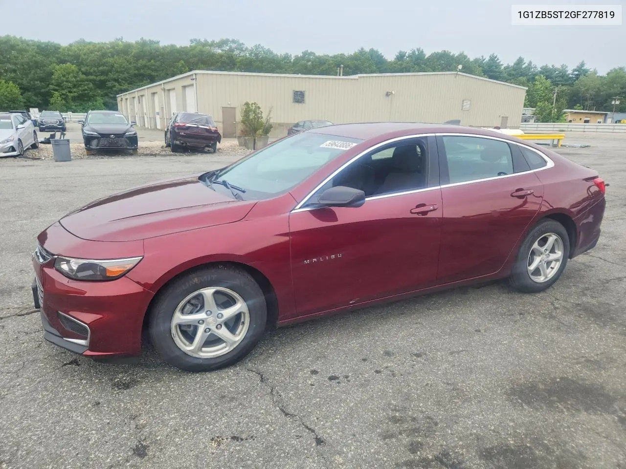 2016 Chevrolet Malibu Ls VIN: 1G1ZB5ST2GF277819 Lot: 59643886