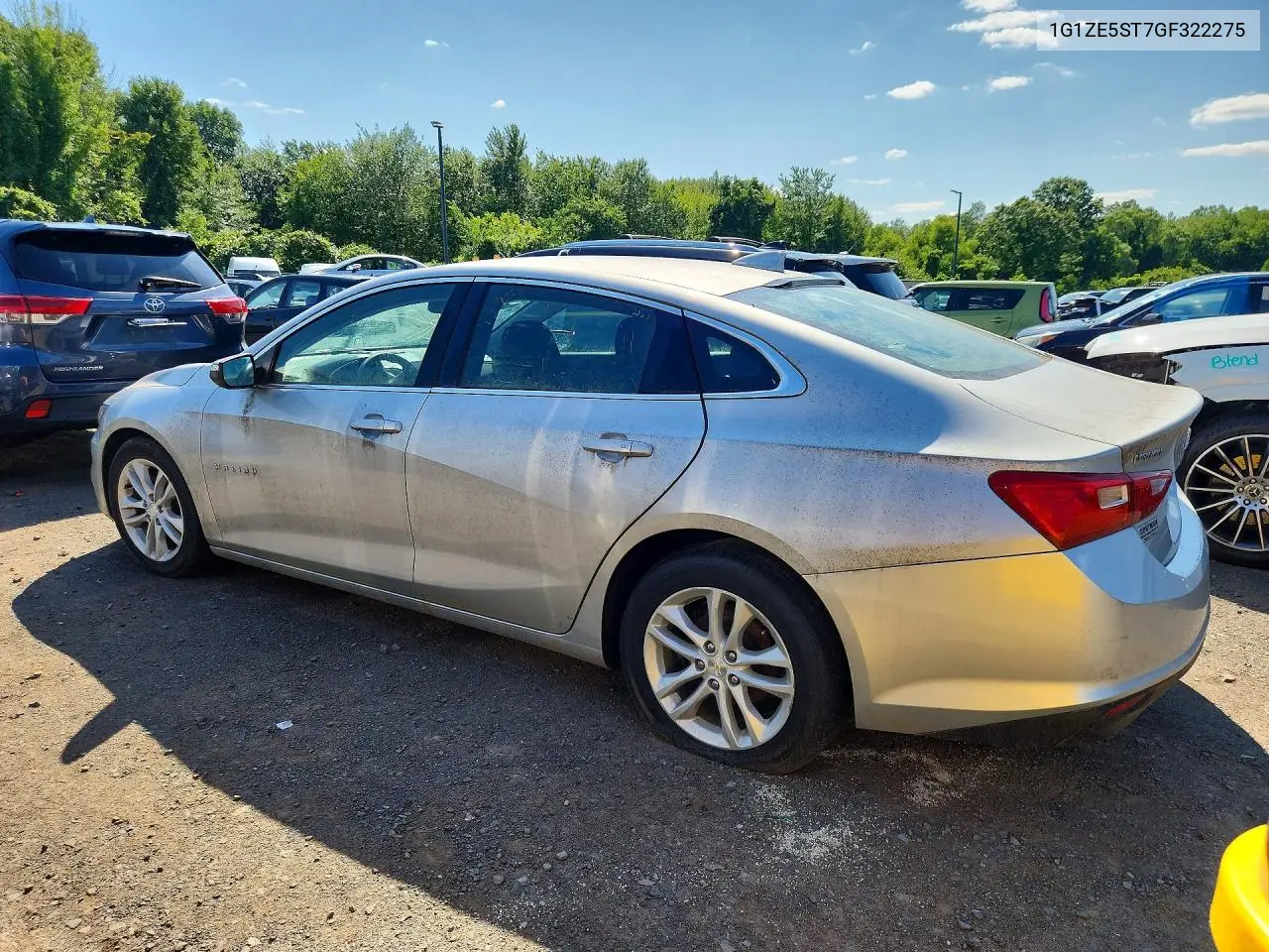 2016 Chevrolet Malibu Lt VIN: 1G1ZE5ST7GF322275 Lot: 61554416